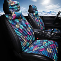 康车宝 汽车坐垫四季通用荞麦壳免绑座垫迈腾速腾途观奔驰级宝马5系奥迪坐垫冬霜色