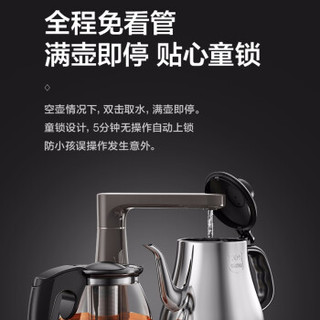 美的（Midea）茶吧机立式饮水机家用办公智能多功能下置式温热型饮水器YR1027S-W玫瑰金