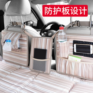 悦卡 车载旅行床垫 非充气可折叠变储物箱汽车用后排床垫 自驾游装备用品 英伦条纹-豪华版