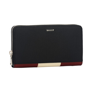 BALLY 巴利 男士黑色拉链长款钱包 TALEN TS 00 6228971