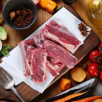 移动端、京东百亿补贴：鲜京采 进口原切牛肋肉 1kg