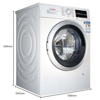 BOSCH 博世 4系 洗烘套装 WAP282602W滚筒洗衣机10kg+WTG864000W烘干机8kg 白色