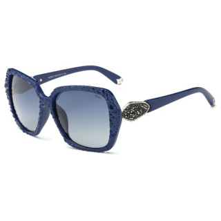 帕莎（Prsr）新款太阳镜女偏光新款驾驶墨镜明星同款时尚眼镜T60063-T182深蓝色