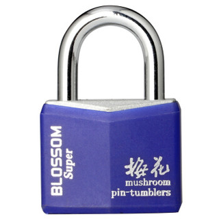 梅花（BLOSSOM）挂锁 包胶防水锁 室内外门锁 车厢柜门锁LB0350-50MM（6只装）
