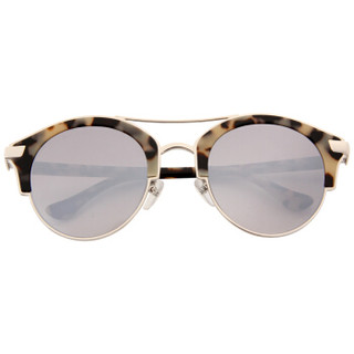 卡文克莱（Calvin Klein）太阳镜 男女款玳瑁色镜框灰色镀膜镜片眼镜太阳镜 CK1226SK 037 53MM