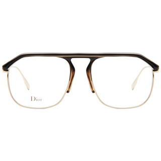 DIOR 迪奥 女款金灰色镜框金色镜腿光学眼镜架眼镜框 DIOR STELLAIRE V 60X 54MM