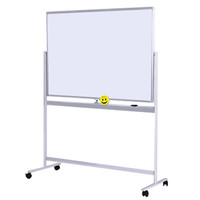 奈高NG办公白板移动磁性360度旋转书写板钢制支架双面写字板700*1000mm