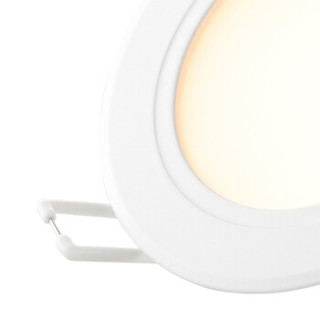雷士（NVC） 雷士照明 LED筒灯天花灯 金属铝材漆白 4瓦暖白光4000K 开孔7.5-8.5厘米