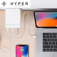 HyperDrive苹果笔记本电脑MacBook Pro13.3英寸61W电源适配器充电头扩展坞多接口usb3.0分线器type-c PD充电