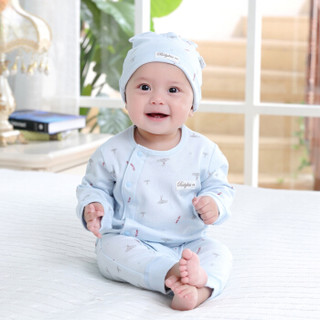 贝吻 婴儿礼盒 新生儿礼盒套装婴儿衣服13件套0-3-6个月 B1026 蓝色