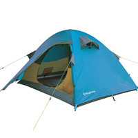 康尔 KingCamp 户外帐篷双层防暴雨抗风露营登山野餐休闲帐篷 超轻携带方便 塞纳KT3081青色