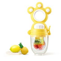 纽因贝（NEWYERBAY）婴儿水果蔬菜咬咬乐训练器磨牙器 宝宝水果蔬菜辅食器 香蕉黄