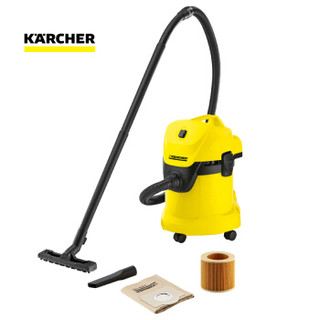 KARCHER 卡赫 吸尘吸水吹风三用吸尘器 欧洲原装进口 吸力强劲 德国凯驰集团WD3干湿俩用吸尘器