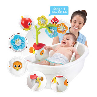 幼奇多（yookidoo）戏水洗澡玩具男孩女幼儿童戏水电动玩具套装 40158 喷水树屋