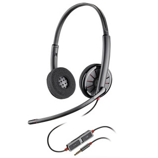 缤特力（Plantronics）BlackwireC225 电脑耳麦/办公耳机3.5MM单插头可连手机(赠双3.5MM转接头)