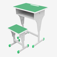麦森（maisen）学习桌 中小学生教学培训辅导可升降单人课桌子 1.2米绿色款加厚款可定制 MS-19XM-0706
