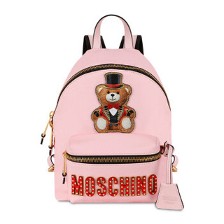 MOSCHINO 莫斯奇诺 泰迪熊系列双肩包 女款 粉色 7 A7633 8210 1224