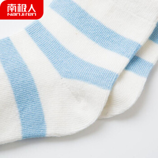 南极人婴儿袜子 棉质宝宝袜子0-1-3岁新生儿袜子儿童地板袜 四季蓝色款 M