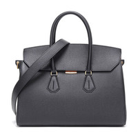 BALLY 巴利 女士黑色皮质手提单肩包 SAPHYR N 160 6227109