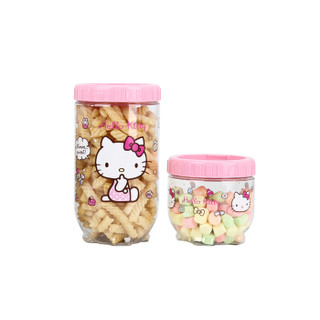 乐扣乐扣(LOCK&LOCK)HELLO KITTY新概念储物罐5件套 奶粉零食收纳罐密封储物盒 LKT852S5