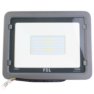 佛山照明（FSL）LED投光灯户外防水庭院灯工程照明大功率泛光灯广告牌投射灯100W白光FG108