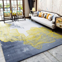 戈尔登 新中式客厅地毯现代简约北欧轻奢卧室书房茶几毯 雅斯YS-031 80*120