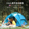 TFO 帐篷 帐篷户外 第六代升级弹簧全自动户外帐篷3-4人 一帐多用530702 深蓝色 均码