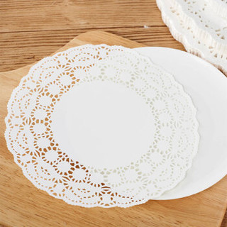 科得CURTA镂花纸垫烘焙吸油垫纸厨房蛋糕垫纸圆形本色圆形镂花纸垫（Ф7.5寸;250张/包）/48001190880订制