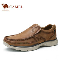 骆驼（CAMEL） 韩版时尚舒适商务套脚牛皮鞋 A912307900 黄棕 41