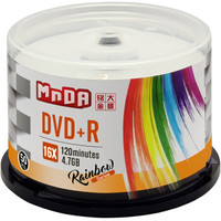 铭大金碟（MNDA）DVD+R 16速  档案级 光盘/刻录盘 50片桶装 空白光盘
