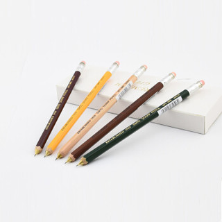 日本乐多(OHTO)0.5mm六角杆胭脂色木制笔身自动铅笔日本原装进口 APS-280E 原装进口