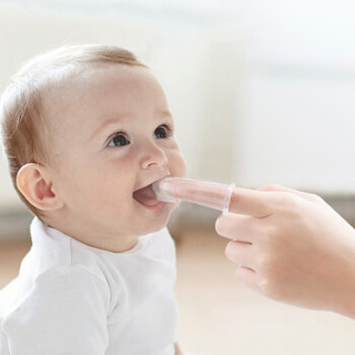 哈丁宝贝 婴儿手指套牙刷新生儿硅胶软毛牙刷宝宝口腔清洁0-2岁