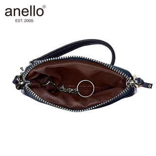 anello  带卡套手拿包零钱包卡包随身收纳包N0574 藏青色