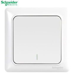 Schneider Electric 施耐德电气 施耐德 Schneider 睿意系列10AX  250V 一位跷板式双控开关 白色