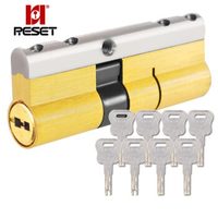 锐赛特RESET C级锁芯 防盗门全铜锁芯防盗门锁芯京东自营 防爆力防技术锁芯 8把钥匙 RST-092 75MM32.5+42.5