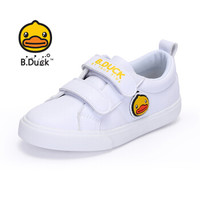 小黄鸭（B.Duck）童鞋男童运动鞋 防震舒适板鞋 B308A7005白色35