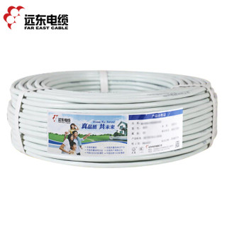 远东电缆（FAR EAST CABLE）RVV2*6电源信号传输用铜芯护套软线 100米【定制款不退换】交货期15天左右