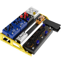 Nux单块效果器固定板子吉他贝斯轨道板效果器包 NPB-L黄色