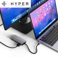 Hyper HD30F 九合一Type-C多功能拓展坞（PD/USB3.0*3/4K/TF/SD/千兆网卡/3.5mm）
