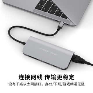 HYPER HD30F 九合一Type-C多功能拓展坞（PD/USB3.0*3/4K）