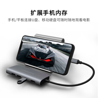 HYPER HD30F 九合一Type-C多功能拓展坞（PD/USB3.0*3/4K）