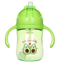布朗博士(DrBrown's)学饮杯 婴幼儿重力球吸管杯 防漏防呛水tritan宝宝水杯(6个月宝宝以上适用)绿色