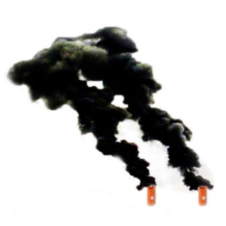 谋福CNMF1089消防演习器材 彩色烟雾信号弹 双保险消防烟 舞台效果烟雾器户外表演演习器材道具（黑烟3分钟）