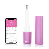 棒米 电子智能基础体温计 测排卵期备孕避孕 女性口腔精准温度表 蔷薇紫 BT-A41