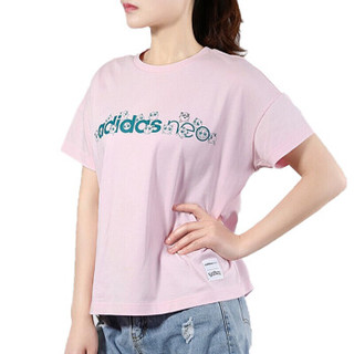 阿迪达斯 ADIDAS NEO 女子 休闲系列 POKEMON 运动 T恤 GC7070 XS码