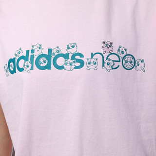 阿迪达斯 ADIDAS NEO 女子 休闲系列 POKEMON 运动 T恤 GC7070 XS码