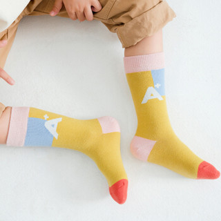 馨颂儿童袜子三双装潮款男女中大童中筒袜套装 XL(10-12岁)
