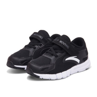 安踏(anta)童鞋男童跑鞋儿童运动鞋男小童跑鞋31734950黑/安踏白/银色