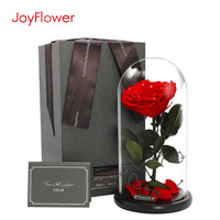 玫瑰盒子（RoseBox）永生花玻璃罩礼盒红色玫瑰花鲜花速递七夕情人节圣诞节礼物生日礼物送女生送女友送老婆