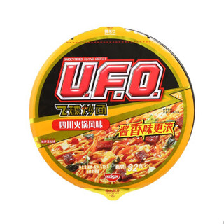 日清 方便面 UFO飞碟炒面 四川火锅味面 118g*12碗整箱装